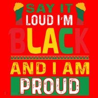 Say It Loud I'm Black And I'm Proud African American Gift Santa Hat thumb 1