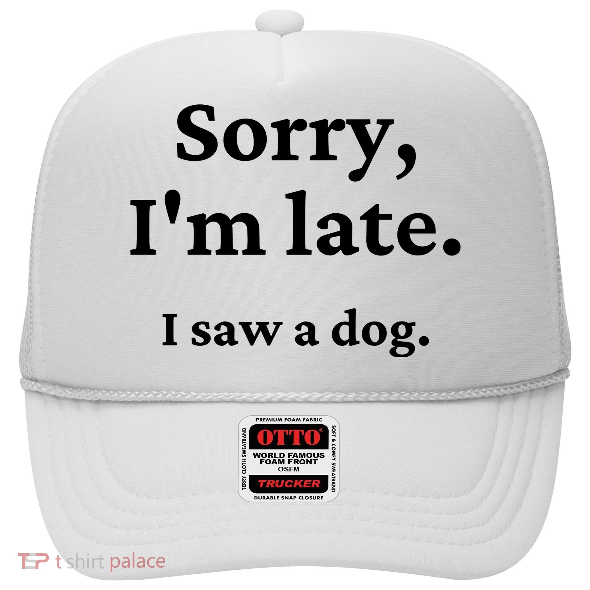 Sorry I'm Late I Saw A Dog Hat