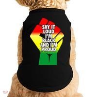 Say It Loud Im Black And Im Proud African American Pride Gift Doggie Tank thumb 0