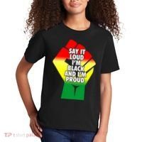 Say It Loud Im Black And Im Proud African American Pride Gift Kids T-Shirt thumb 2