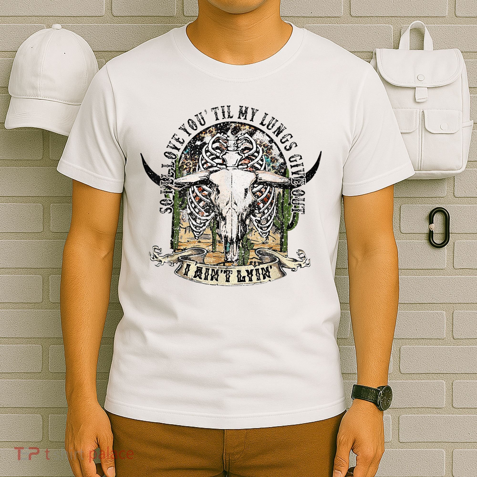 So I'll Love You Till My Lungs Give Out I Ain't Lyin Western T-Shirt