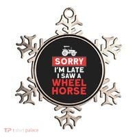 Sorry I'm Late Saw A Wheel Horse Tractor Farmer Gift Ornament thumb 0