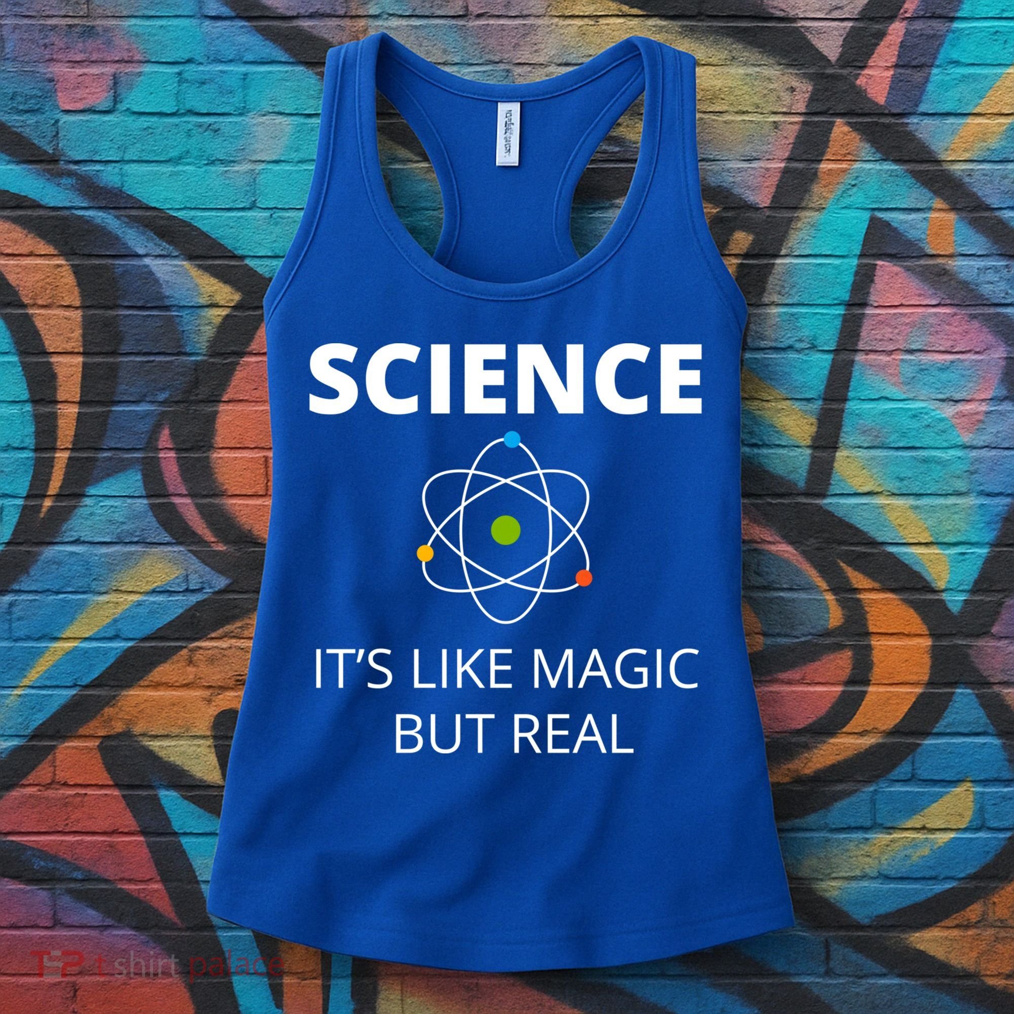 Science It's Like Magic But Real Geek Scientist Gift Women's Tank Top