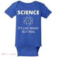 Science It's Like Magic But Real Geek Scientist Gift Baby Bodysuit thumb 0