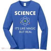 Science It's Like Magic But Real Geek Scientist Gift Women's Long Sleeve Shirt thumb 0