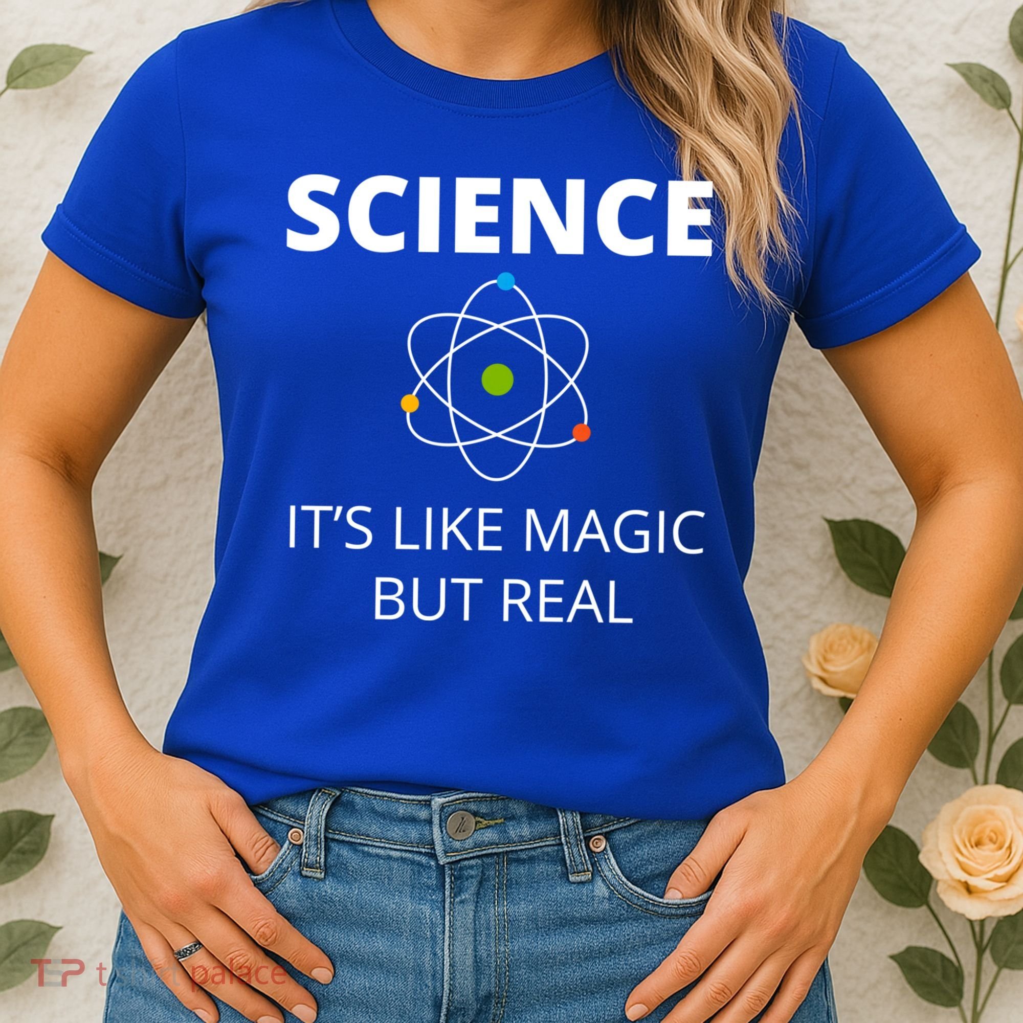 Science It's Like Magic But Real Geek Scientist Gift Women's T-Shirt