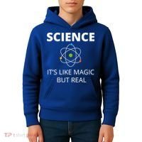 Science It's Like Magic But Real Geek Scientist Gift Kids Hoodie thumb 4