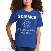 Science It's Like Magic But Real Geek Scientist Gift Kids T-Shirt thumb 2