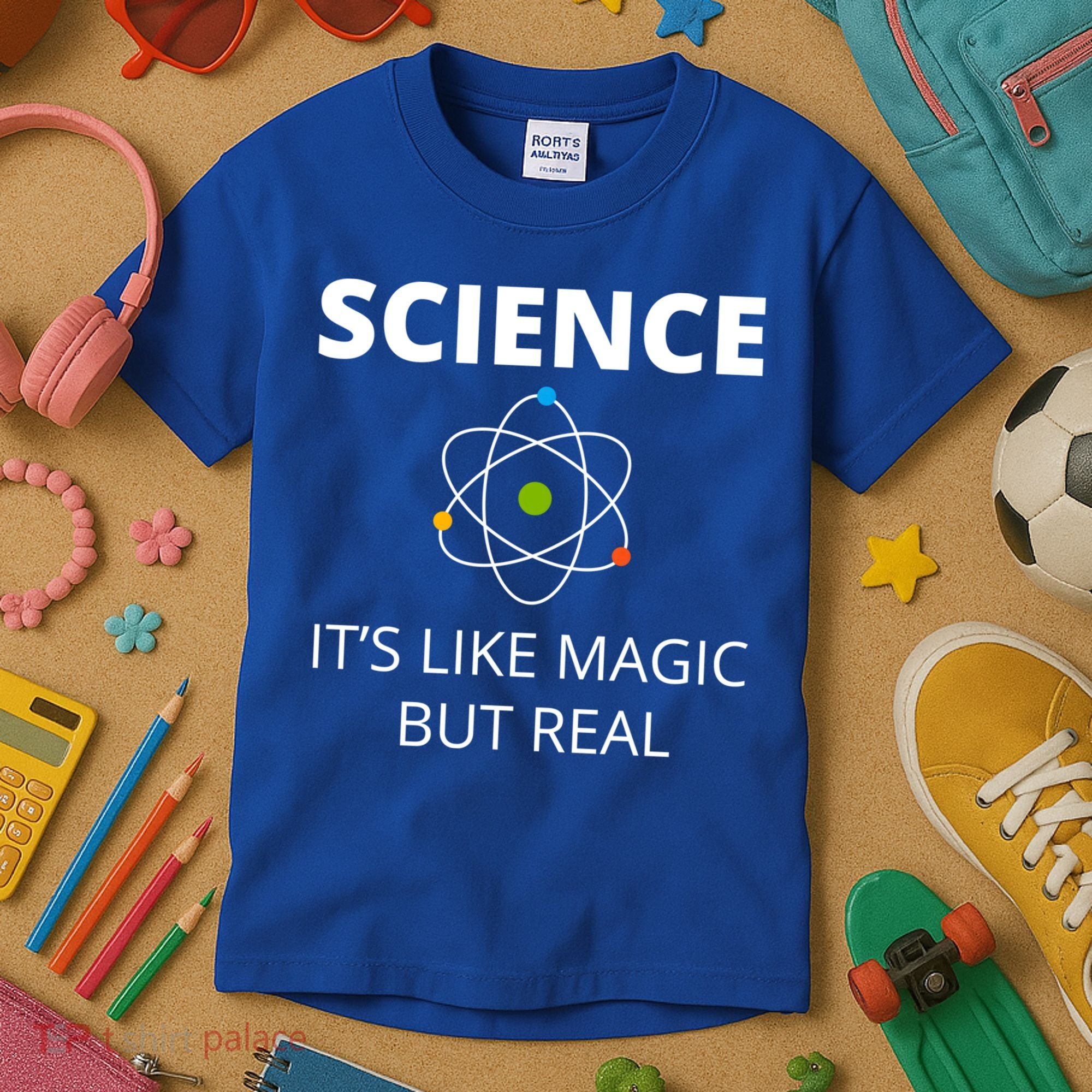 Science It's Like Magic But Real Geek Scientist Gift Kids T-Shirt