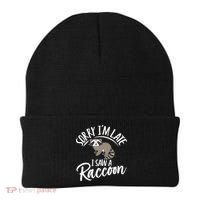 Sorry IM Late I Saw A Raccoon Beanie thumb 0
