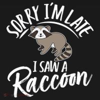 Sorry IM Late I Saw A Raccoon Women's Tank Top thumb 5
