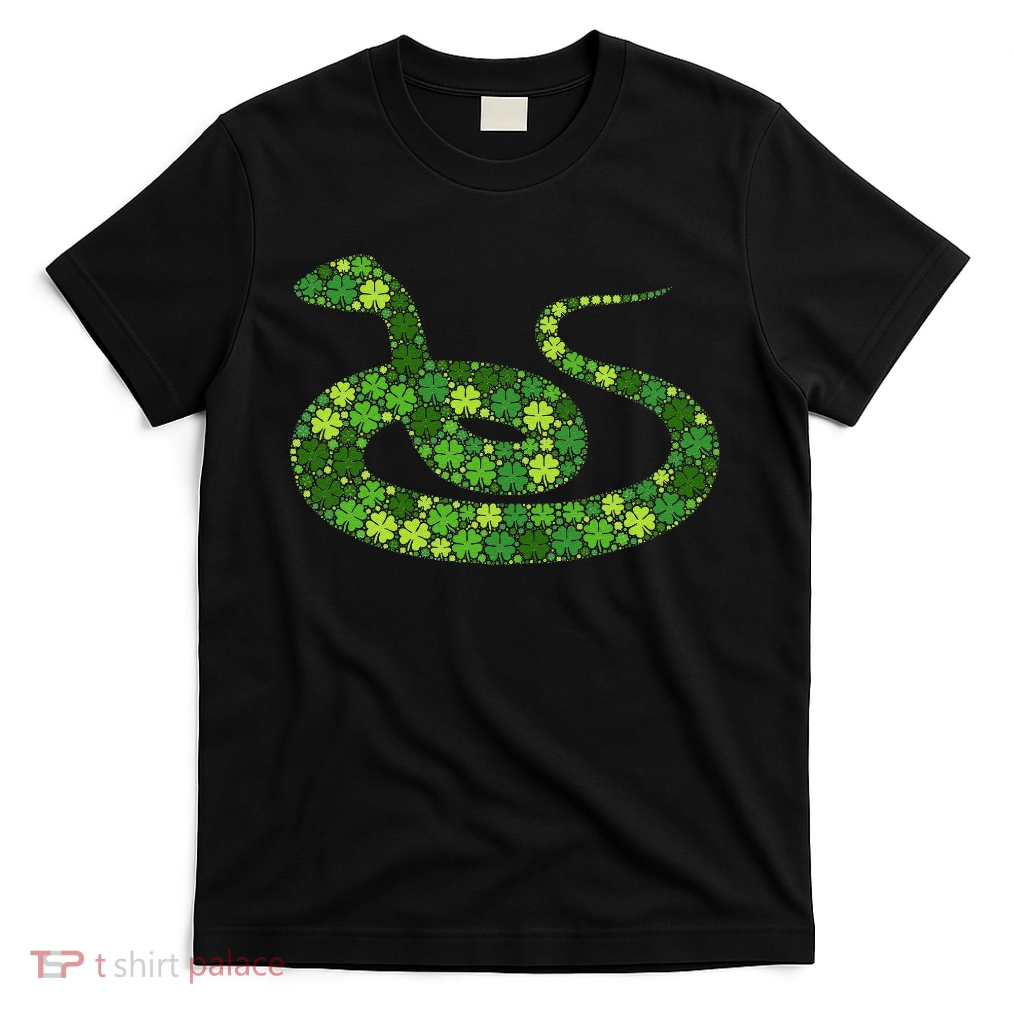 Snake Irish Lucky Green Shamrock Clover St Patricks Day T-Shirt
