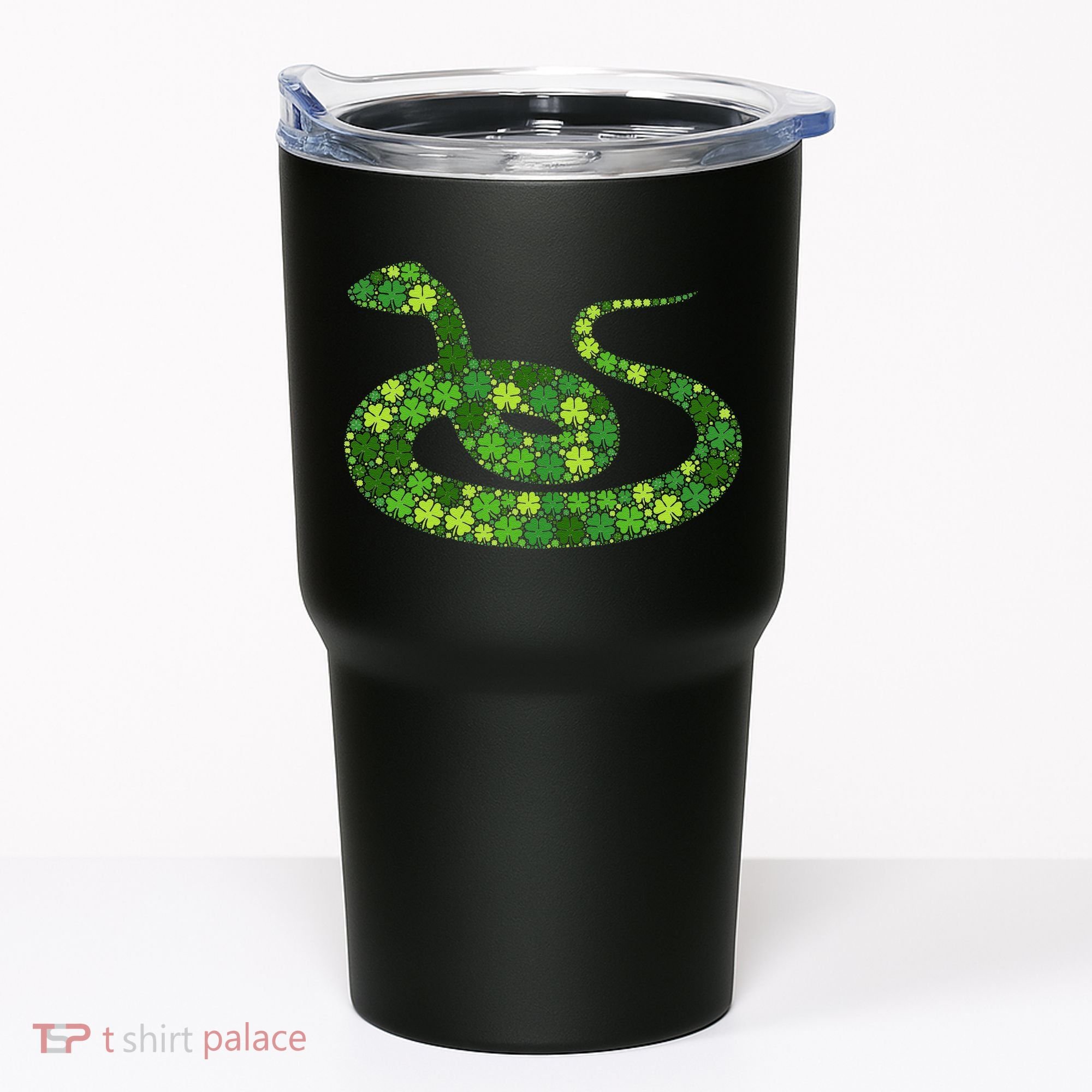 Snake Irish Lucky Green Shamrock Clover St Patricks Day Tumbler