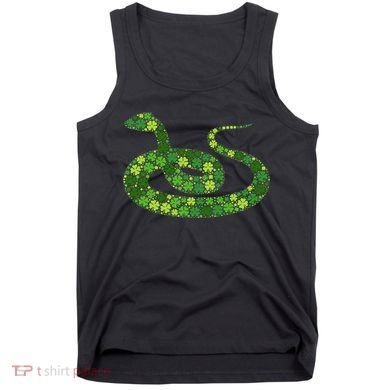 Snake Irish Lucky Green Shamrock Clover St Patricks Day Tank Top