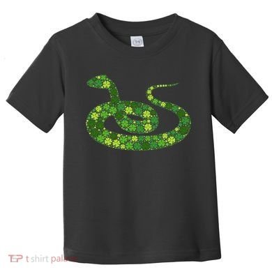 Snake Irish Lucky Green Shamrock Clover St Patricks Day Toddler T-Shirt