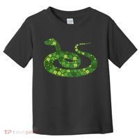 Snake Irish Lucky Green Shamrock Clover St Patricks Day Toddler T-Shirt thumb 0