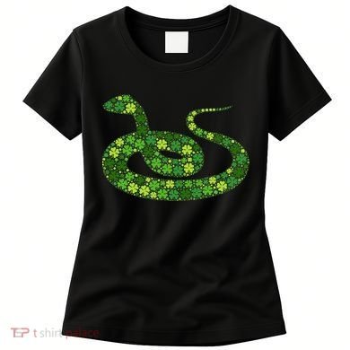 Snake Irish Lucky Green Shamrock Clover St Patricks Day Women's T-Shirt