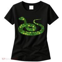 Snake Irish Lucky Green Shamrock Clover St Patricks Day Women's T-Shirt thumb 0