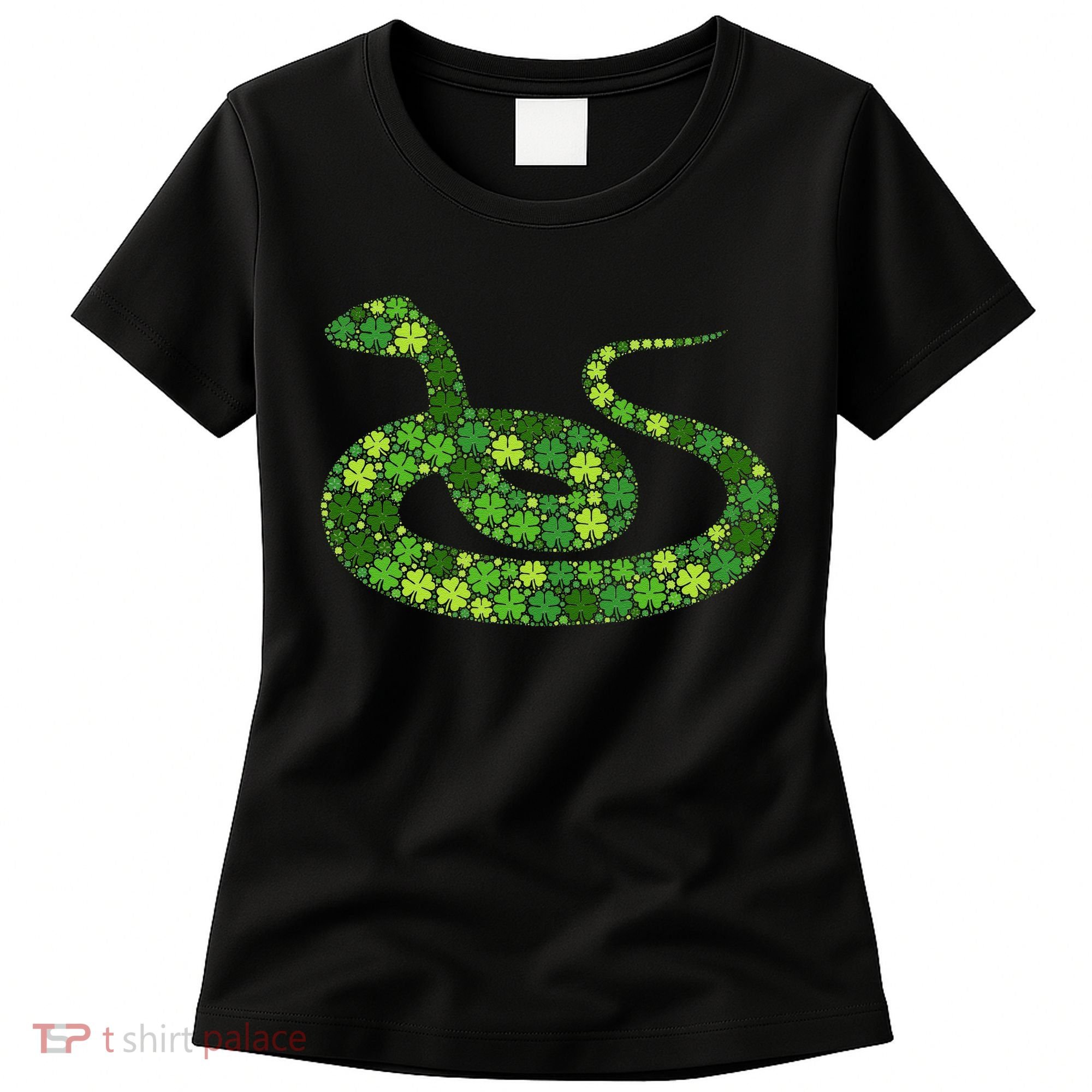 Snake Irish Lucky Green Shamrock Clover St Patricks Day Women's T-Shirt
