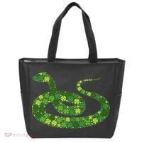 Snake Irish Lucky Green Shamrock Clover St Patricks Day Tote Bag thumb 0