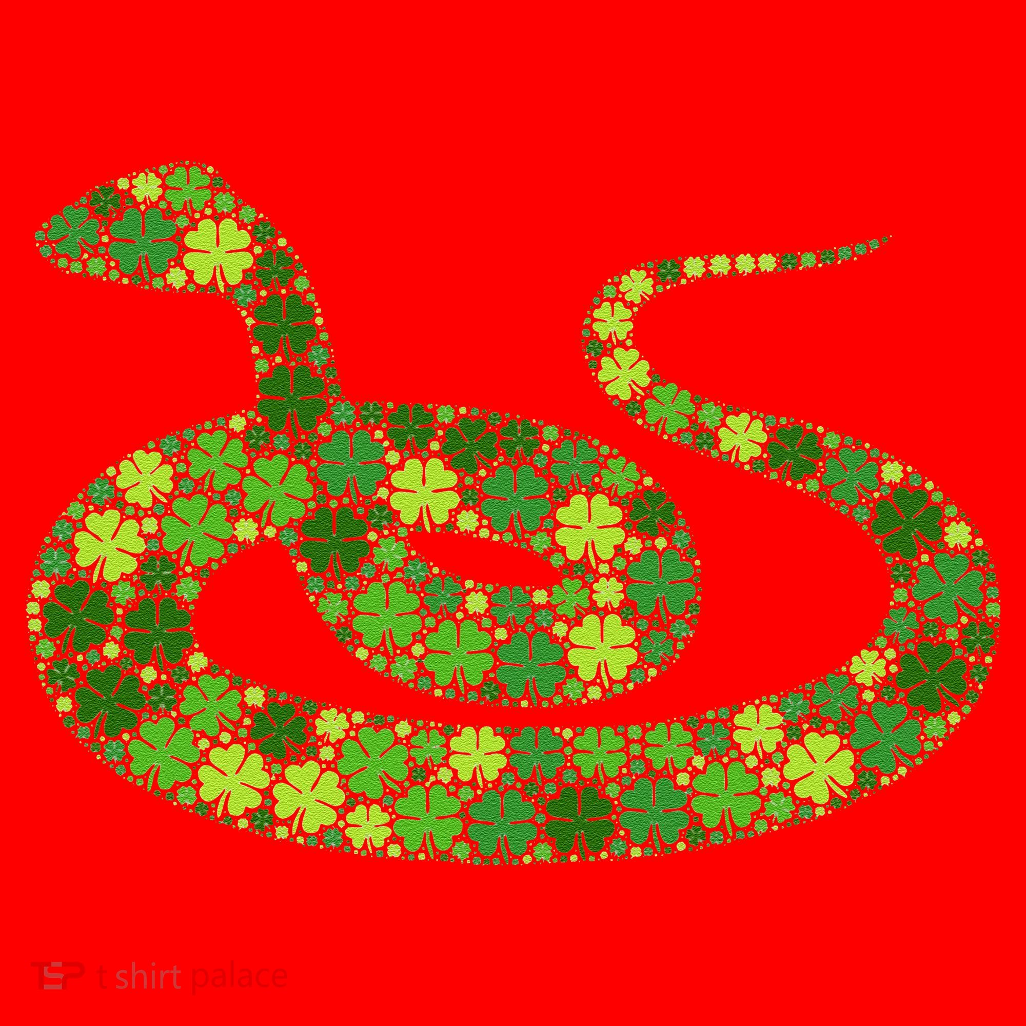 Snake Irish Lucky Green Shamrock Clover St Patricks Day Santa Hat