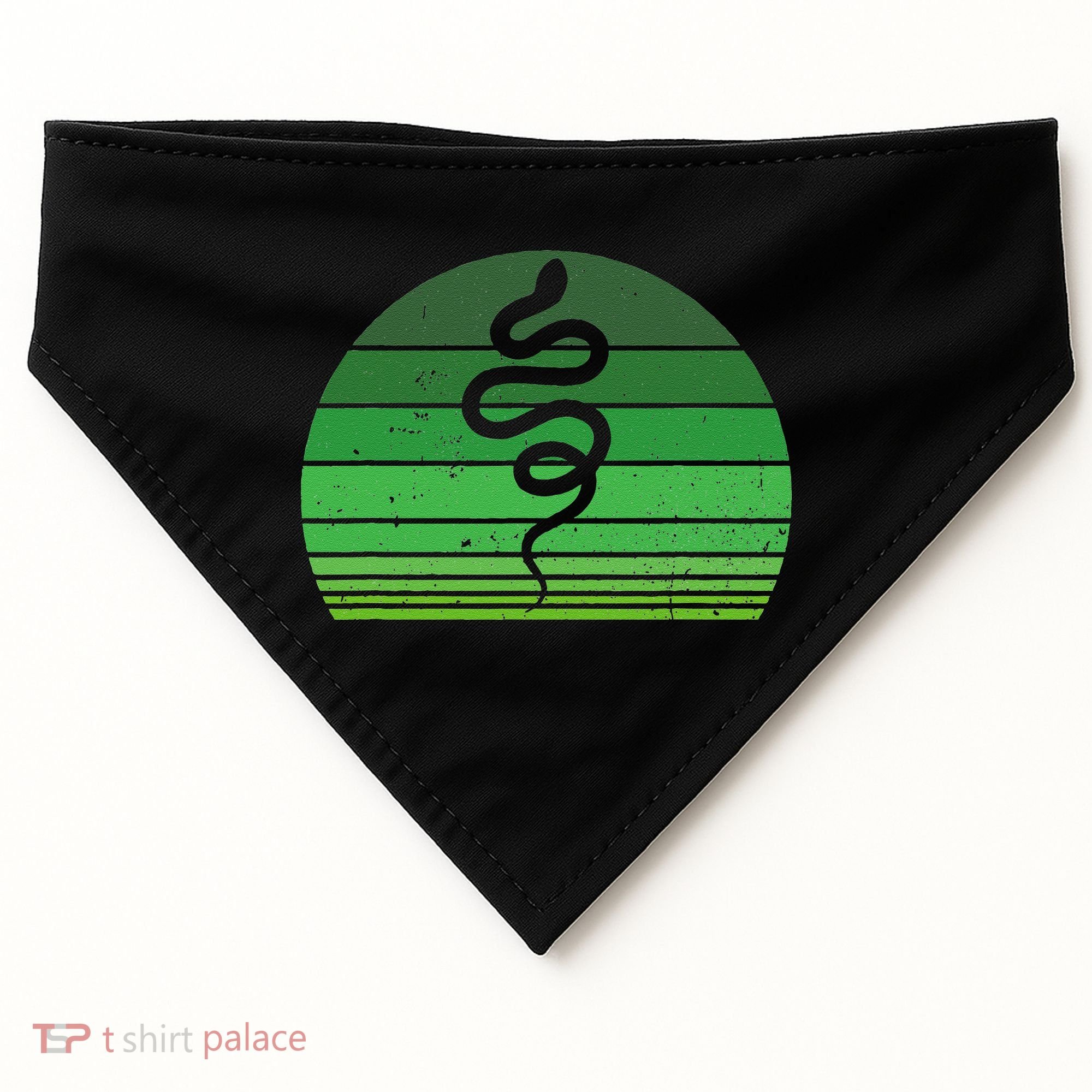 Snake Irish Lucky Green Shamrock Clover St Patricks Day USA-Made Doggie Bandana
