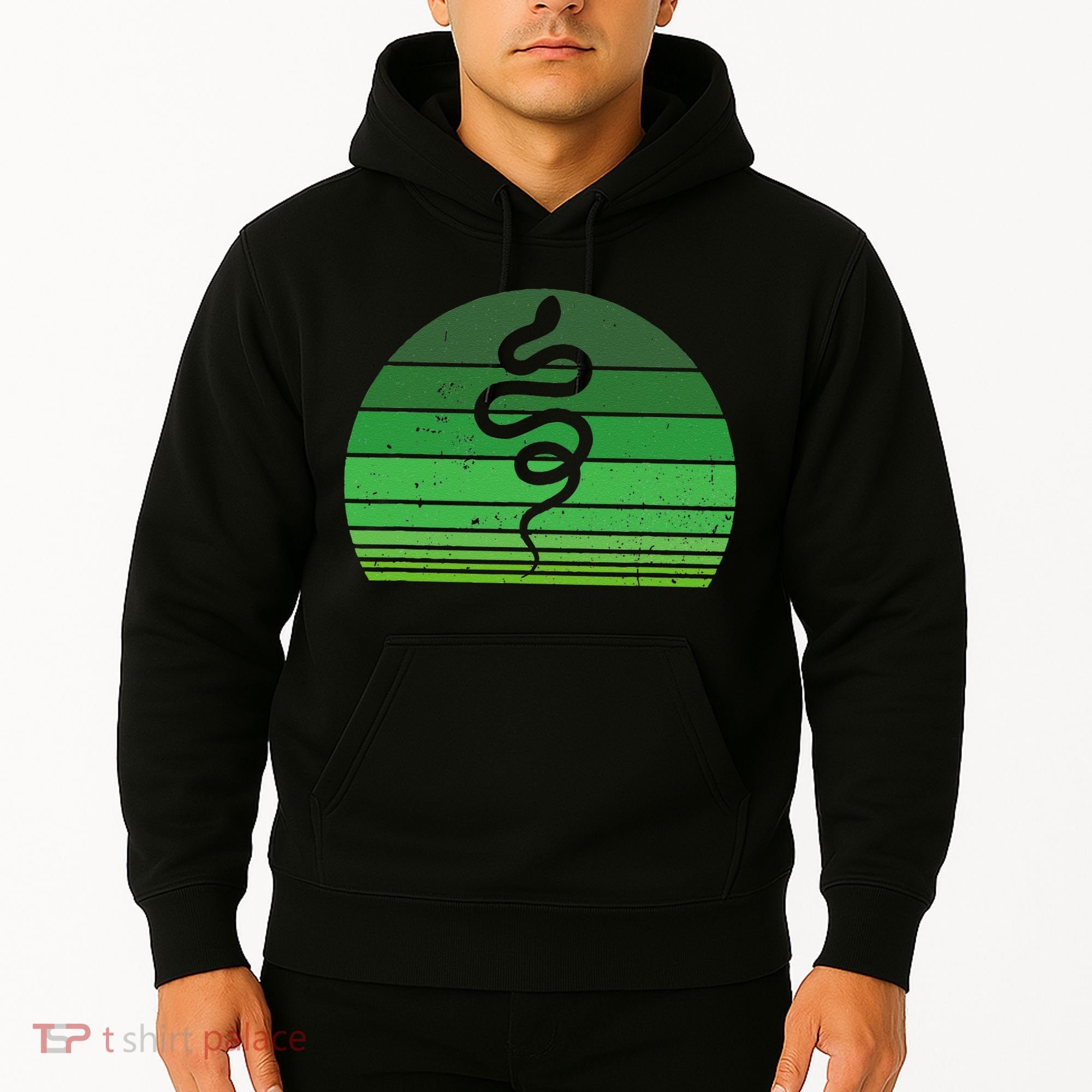 Snake Irish Lucky Green Shamrock Clover St Patricks Day Hoodie