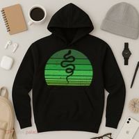 Snake Irish Lucky Green Shamrock Clover St Patricks Day Hoodie thumb 3