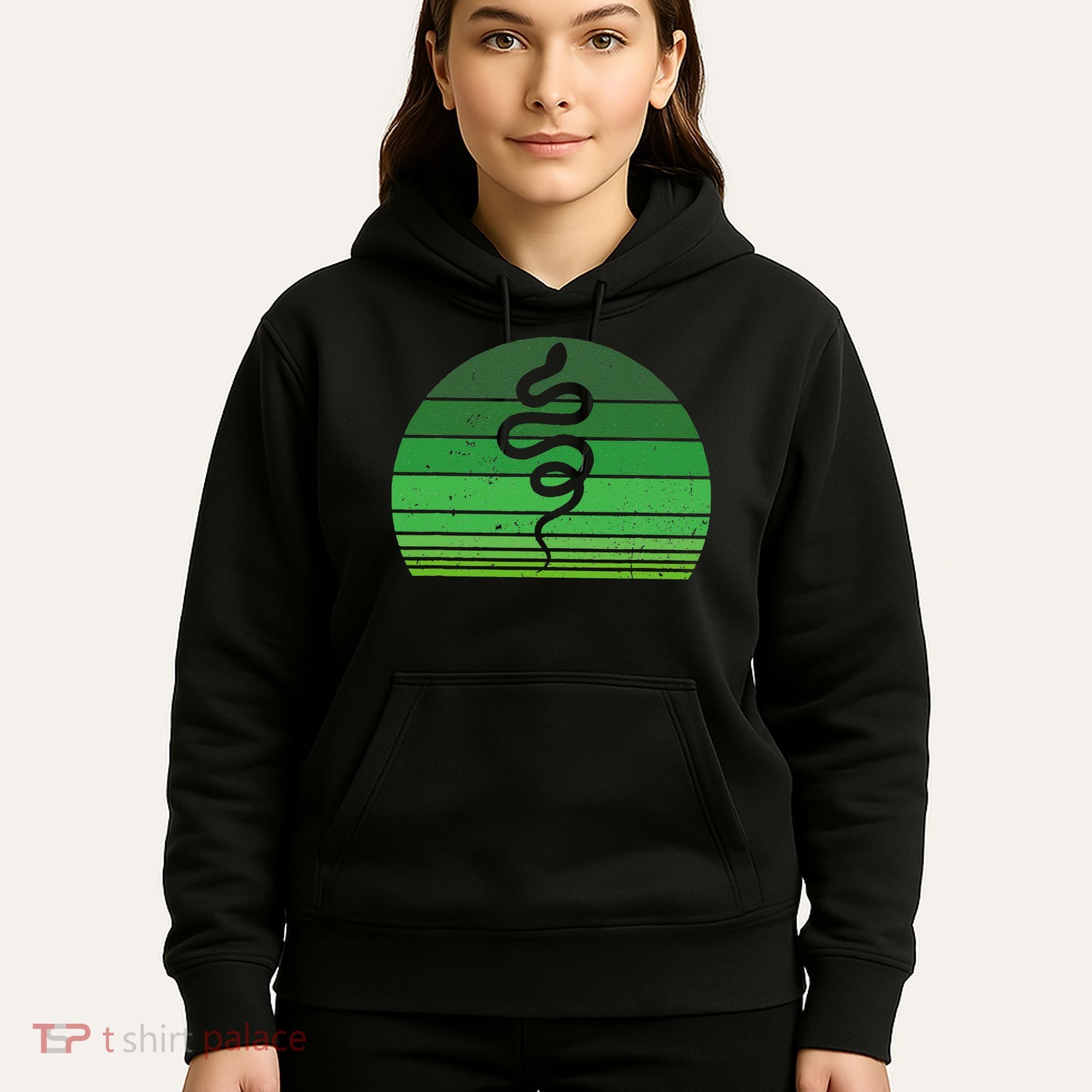 Snake Irish Lucky Green Shamrock Clover St Patricks Day Hoodie