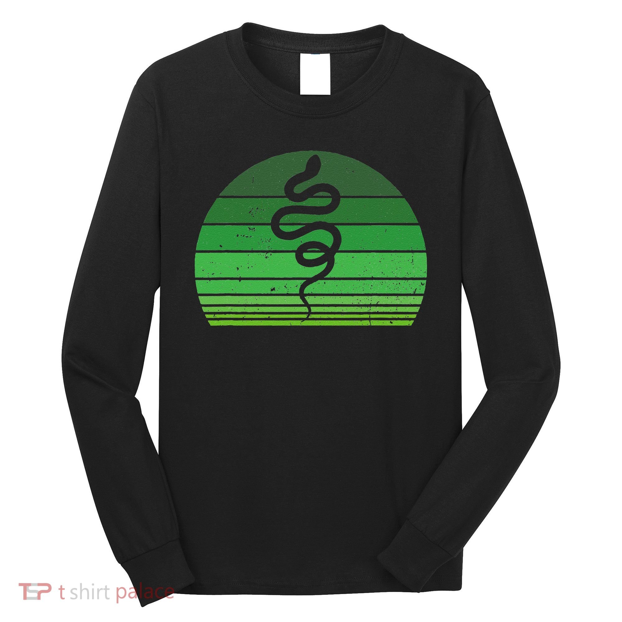 Snake Irish Lucky Green Shamrock Clover St Patricks Day Long Sleeve Shirt