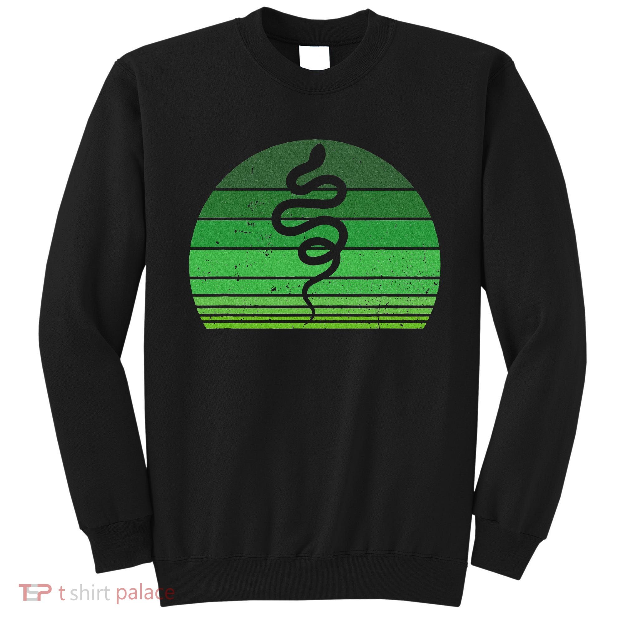 Snake Irish Lucky Green Shamrock Clover St Patricks Day Sweatshirt
