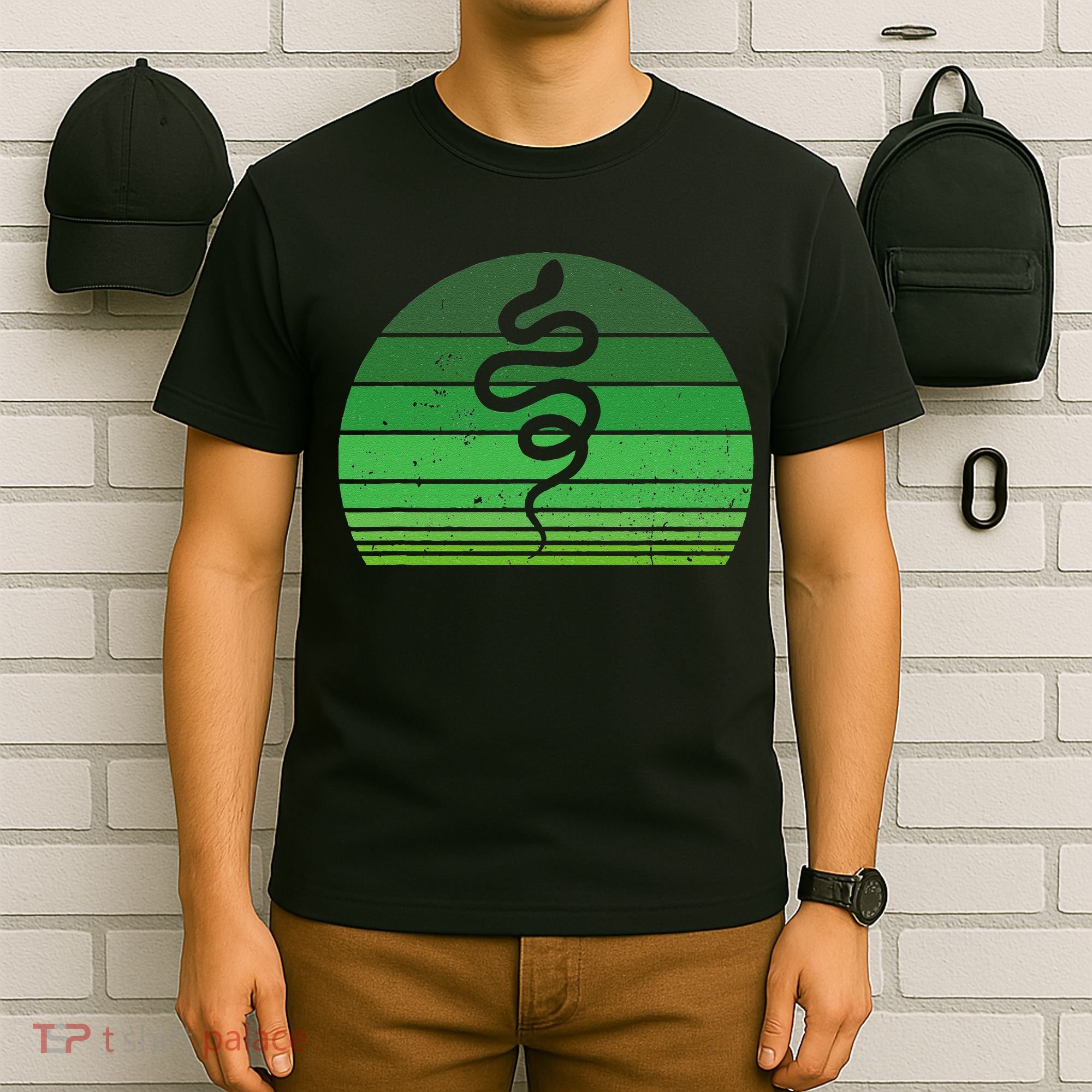 Snake Irish Lucky Green Shamrock Clover St Patricks Day T-Shirt