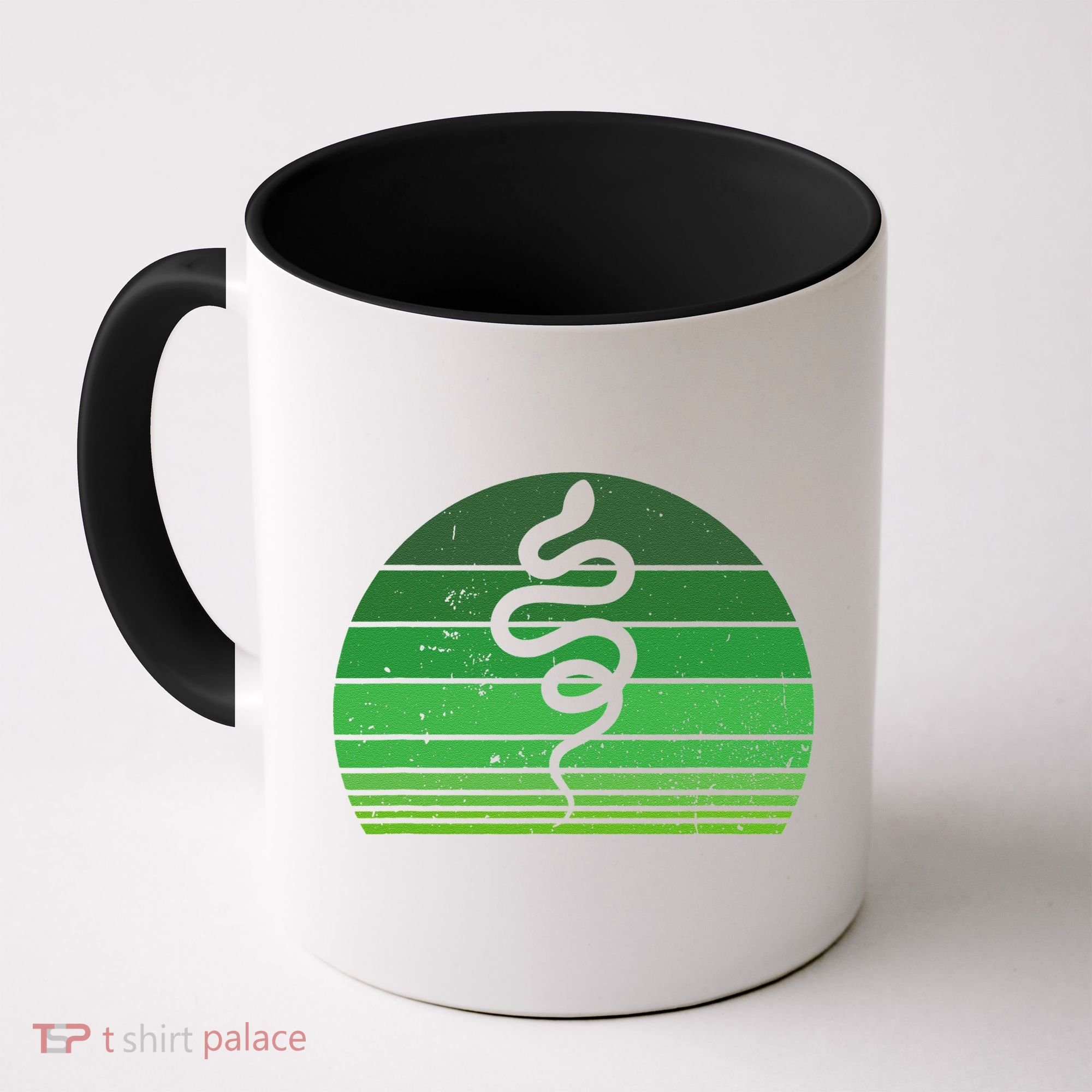 Snake Irish Lucky Green Shamrock Clover St Patricks Day Coffee Mug