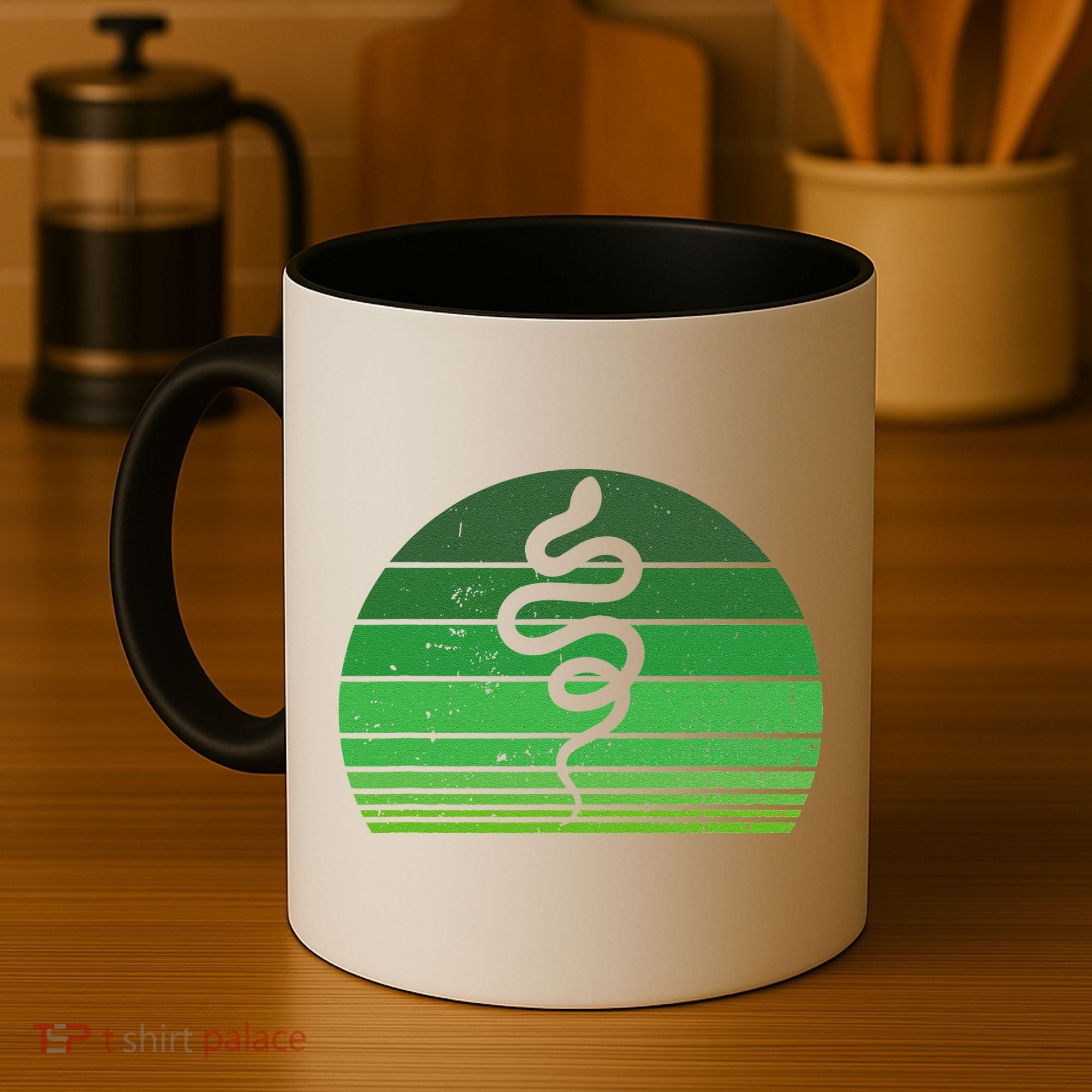 Snake Irish Lucky Green Shamrock Clover St Patricks Day Coffee Mug