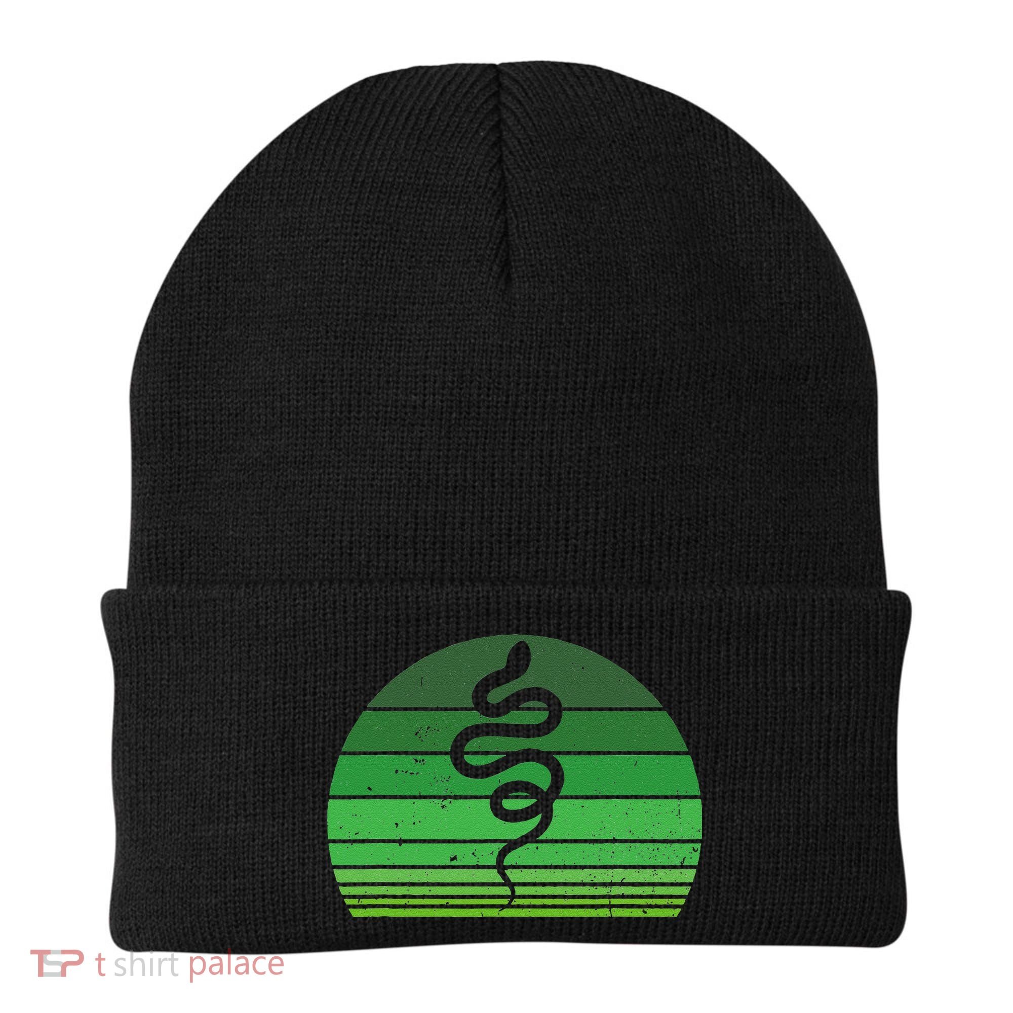 Snake Irish Lucky Green Shamrock Clover St Patricks Day Beanie