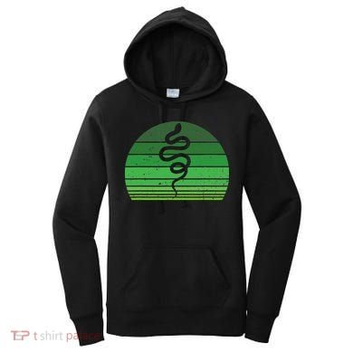 Snake Irish Lucky Green Shamrock Clover St Patricks Day Women's Hoodie