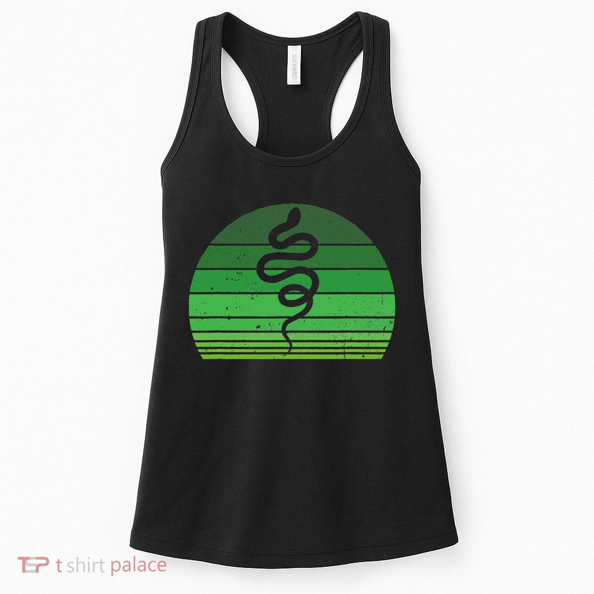 Snake Irish Lucky Green Shamrock Clover St Patricks Day Women's Tank Top