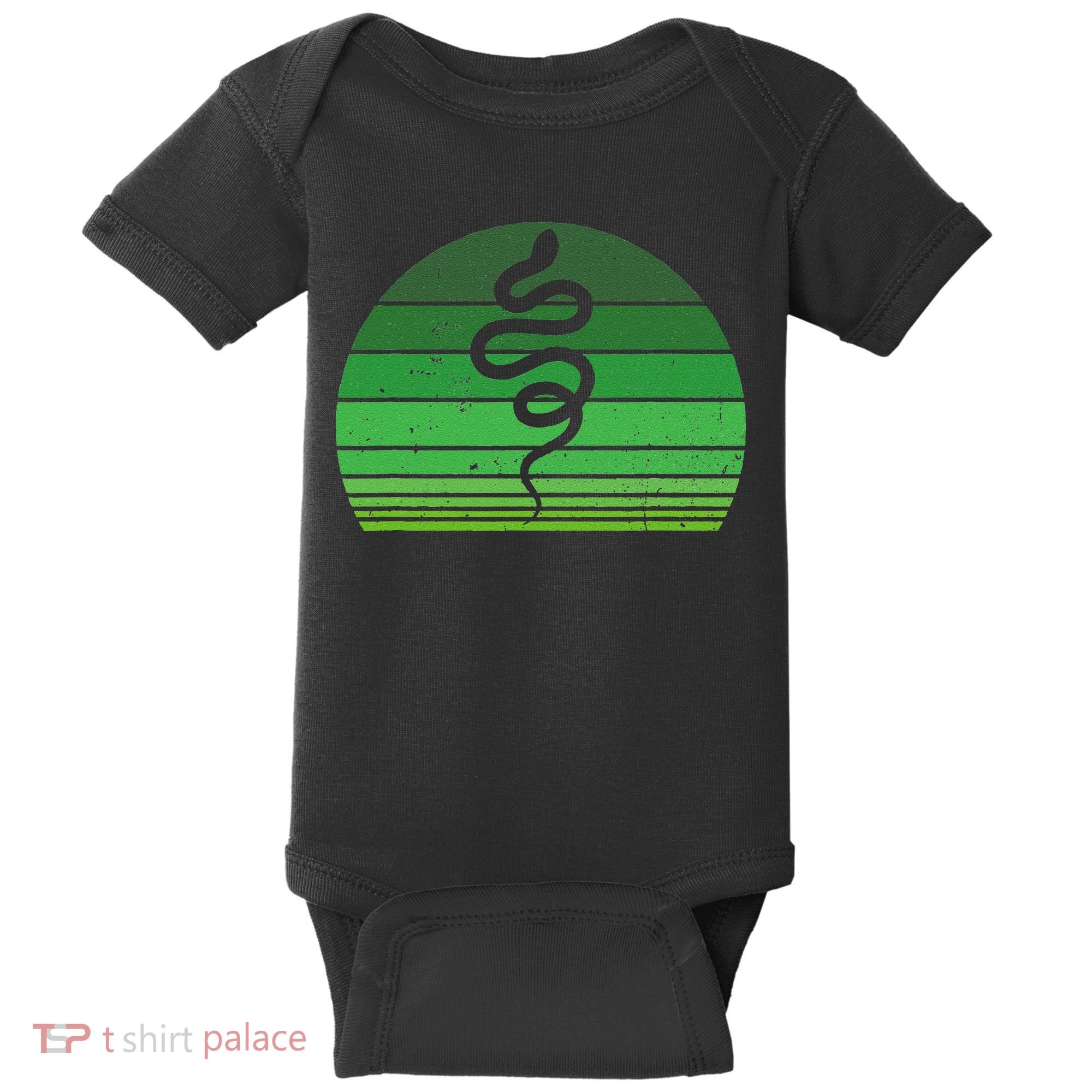 Snake Irish Lucky Green Shamrock Clover St Patricks Day Baby Bodysuit
