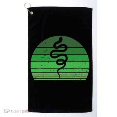 Snake Irish Lucky Green Shamrock Clover St Patricks Day Golf Towel