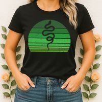 Snake Irish Lucky Green Shamrock Clover St Patricks Day Women's T-Shirt thumb 2