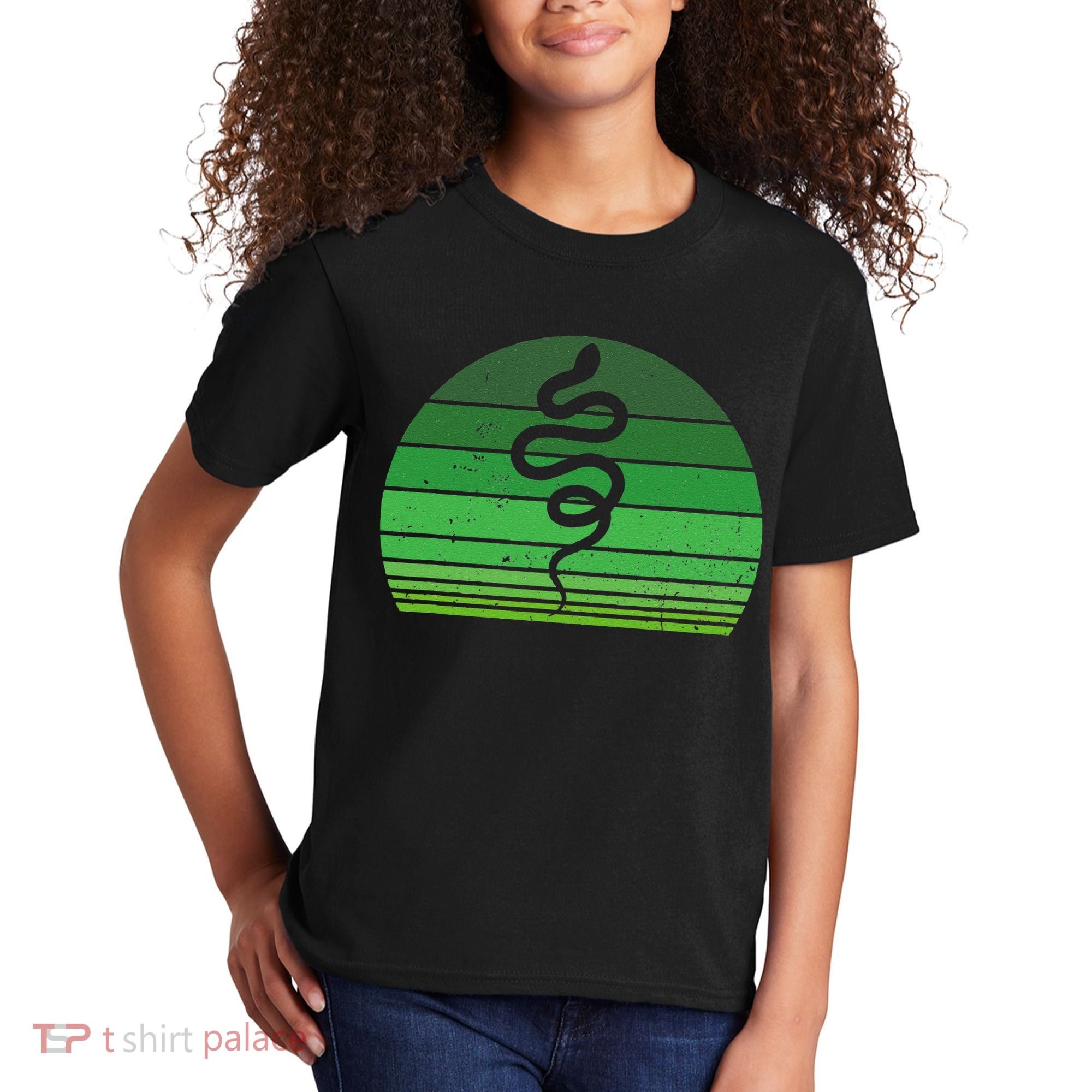 Snake Irish Lucky Green Shamrock Clover St Patricks Day Kids T-Shirt