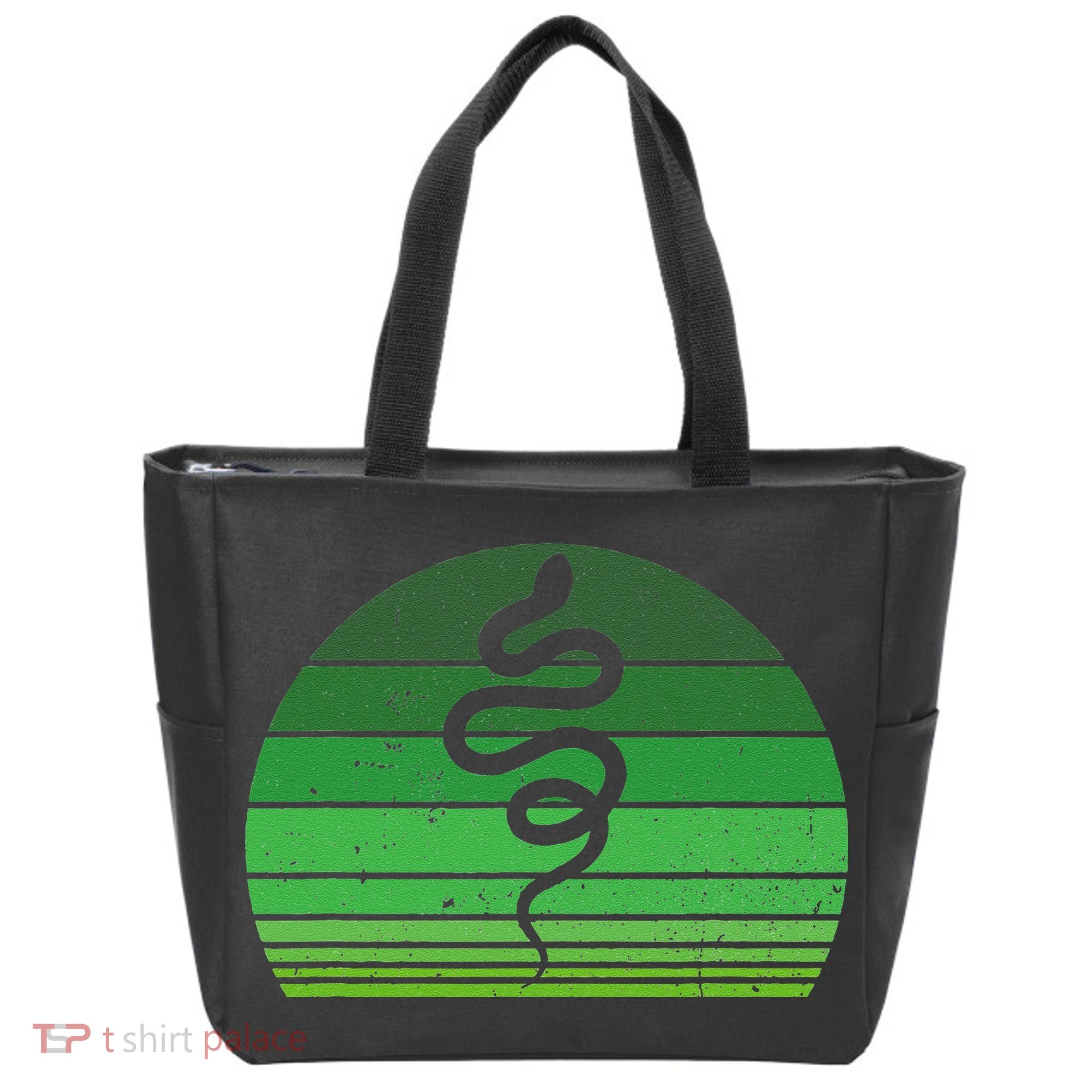 Snake Irish Lucky Green Shamrock Clover St Patricks Day Tote Bag
