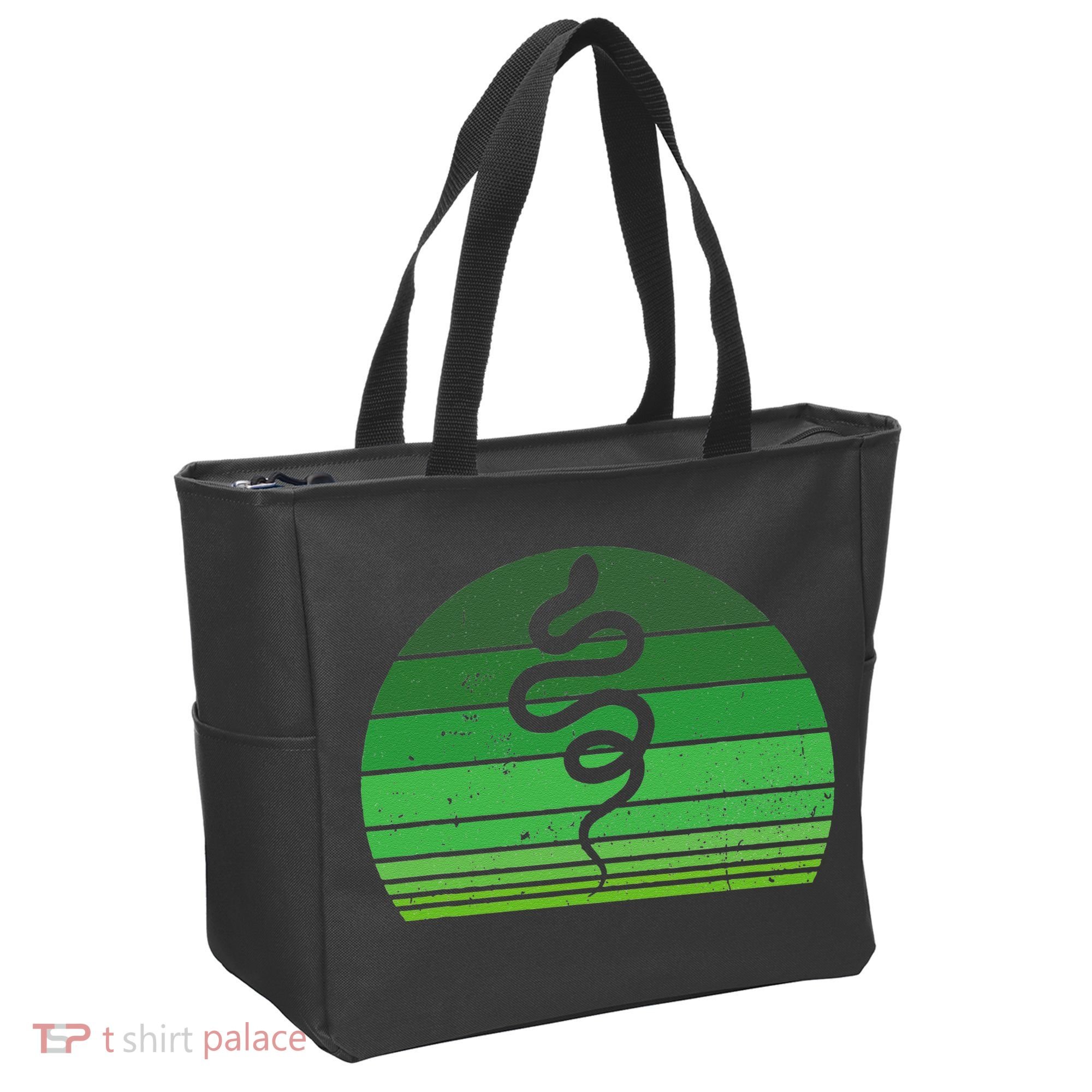 Snake Irish Lucky Green Shamrock Clover St Patricks Day Tote Bag