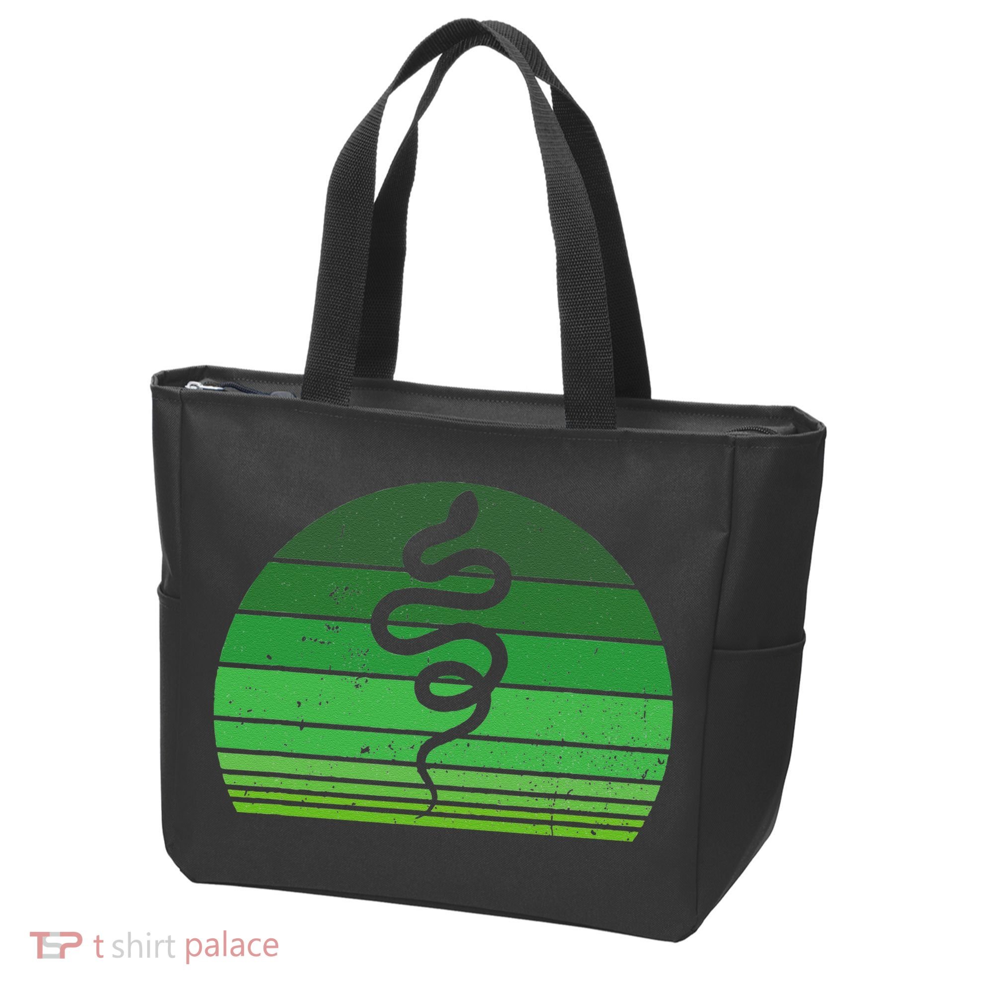 Snake Irish Lucky Green Shamrock Clover St Patricks Day Tote Bag