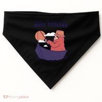 Sorry I'm Late Busy Fishing USA-Made Doggie Bandana thumb 0