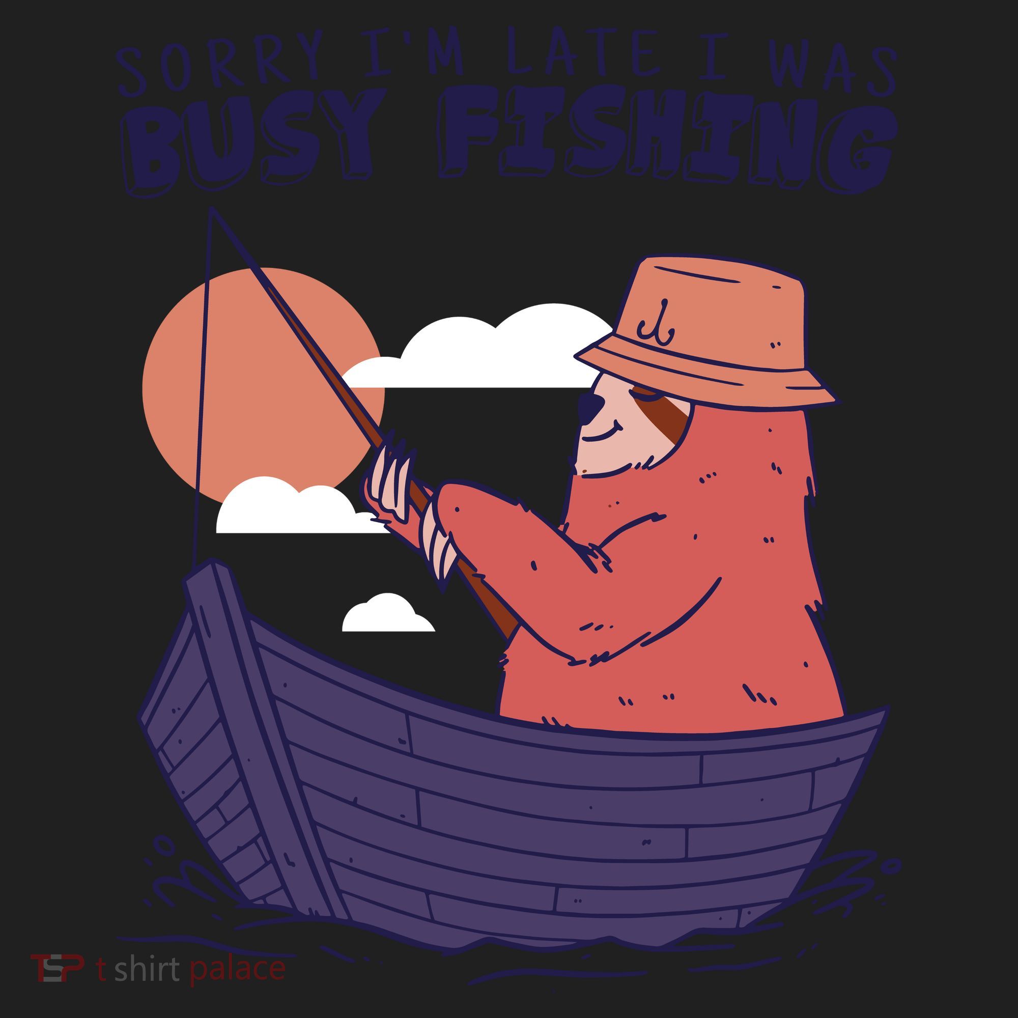 Sorry I'm Late Busy Fishing Beanie