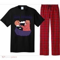 Sorry I'm Late Busy Fishing Pajama Set thumb 0