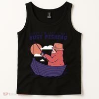 Sorry I'm Late Busy Fishing Tank Top thumb 2