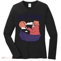 Sorry I'm Late Busy Fishing Women's Long Sleeve Shirt thumb 0