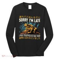Sorry IM Late I Was Trapped In The Void Frog Japanese Long Sleeve Shirt thumb 0